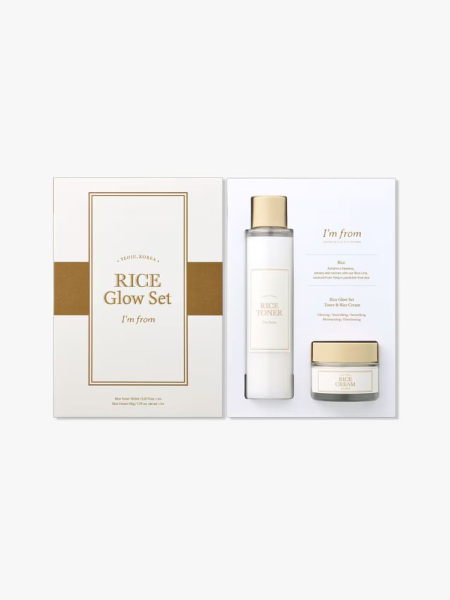 I’m From Rice Glow Set in branded components on a light gray background